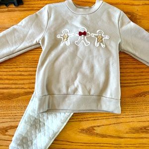 Lila & Jack unisex 2T gingerbread set